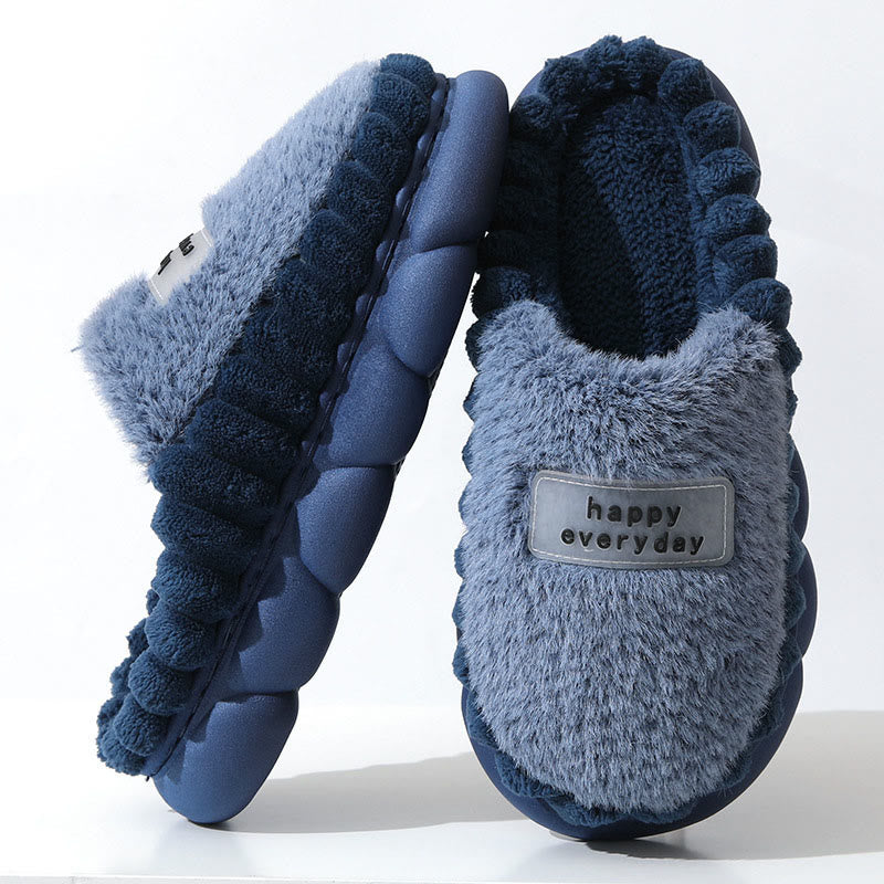 Plus Size Happy Everyday Slippers - Navy Blue - EU46-47(US9-10) - image 3