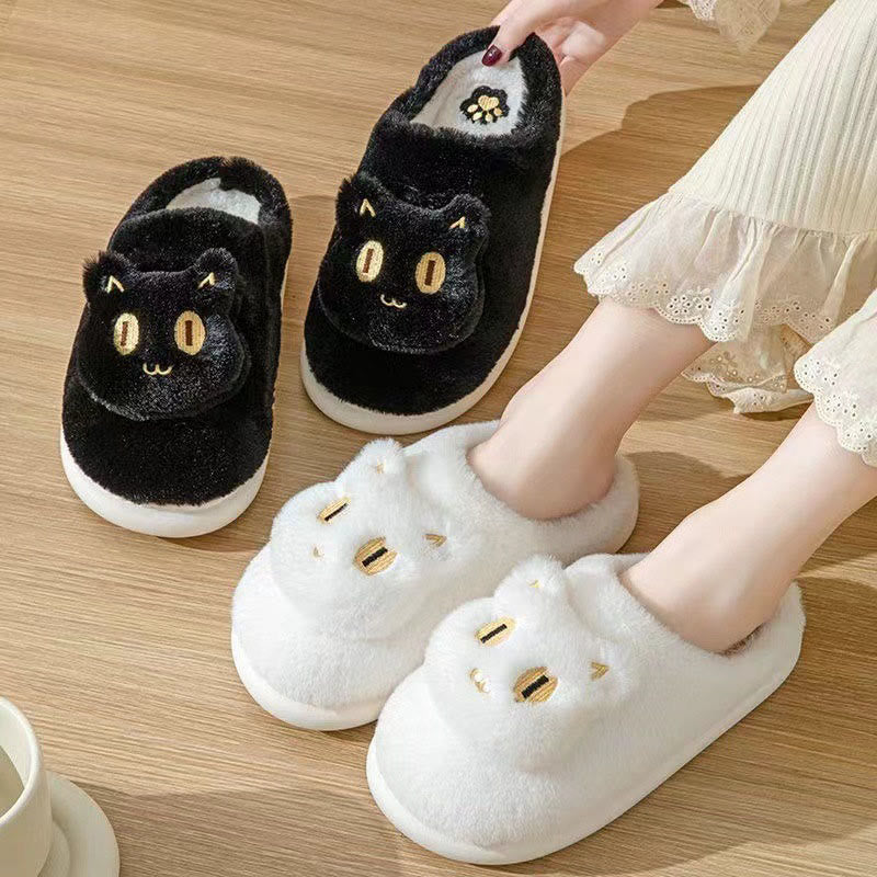 Plusock Plus Size Cute Cartoon cat Slippers - image 0