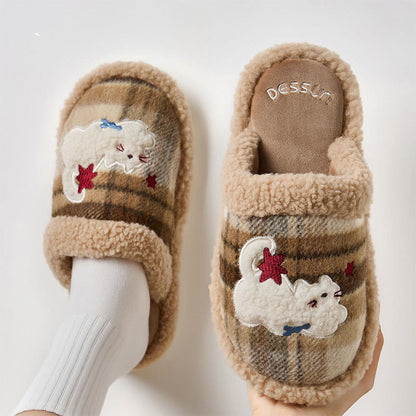 Plusock Plus Size Cute Cat Slippers - Coffee - EU43-44(US9-10) - image 7