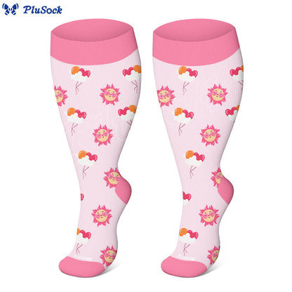 Plusock Plus Size Dreamy Skies Compression Socks(3 Pairs) - image 2