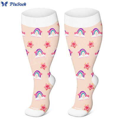 Plusock Plus Size Dreamy Skies Compression Socks(3 Pairs) - image 3