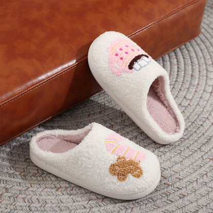 Plusock Plus Size Pink Gingerbread Man Candy Slippers - image 2
