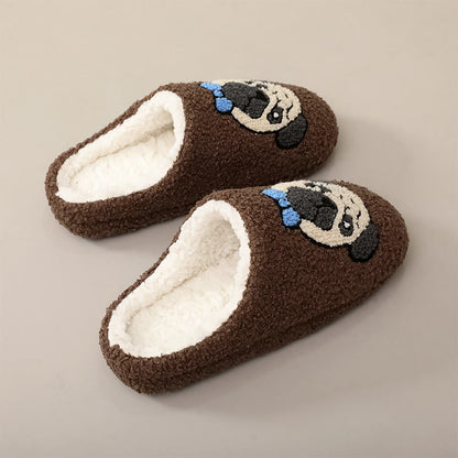Plus Size Cute Pug Slippers - image 1