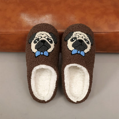 Plusock Plus Size Cute Pug Slippers - image 0