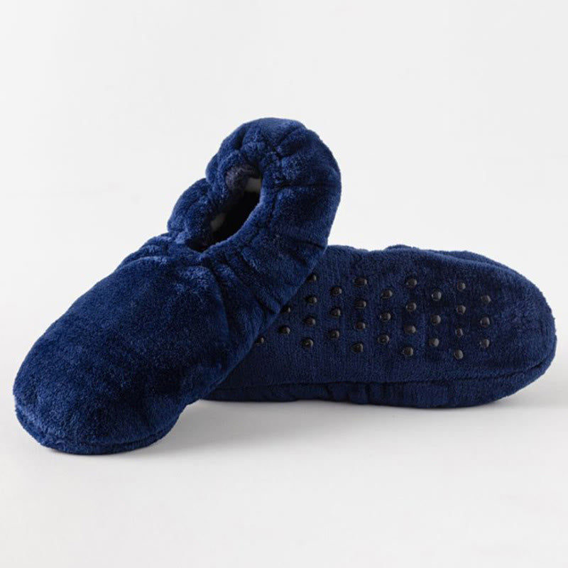 Plusock Plus Size Cozy Winter Warmth Slipper Socks - Navy Blue - EU46-48(US12-13) - image 7