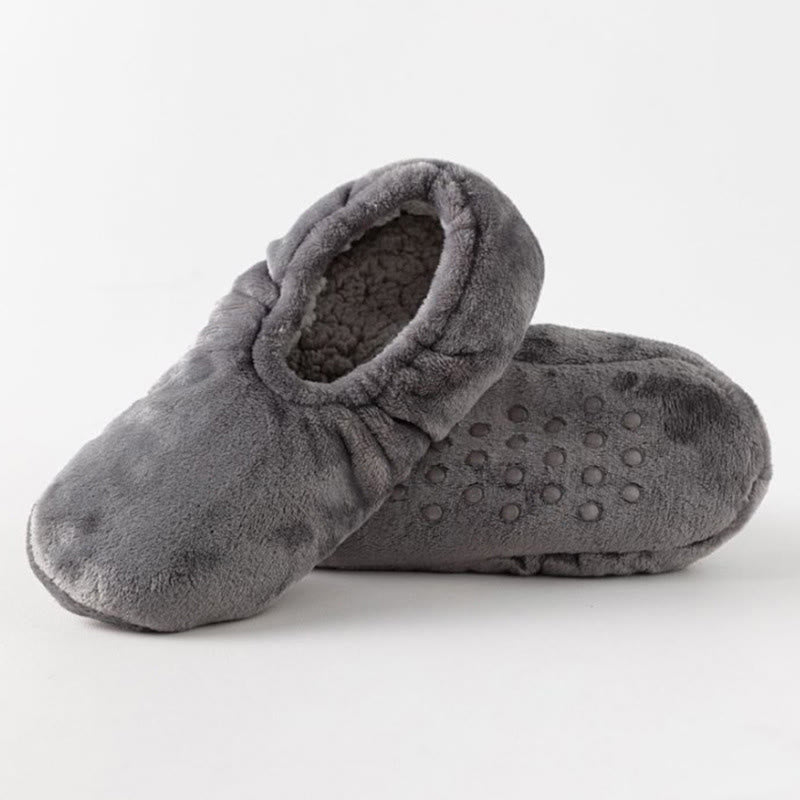 Plusock Plus Size Cozy Winter Warmth Slipper Socks - Dark Grey - EU46-48(US12-13) - image 10