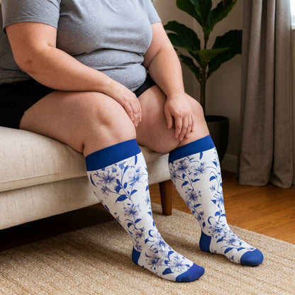 Plus Size Blossom Compression Socks(3 Pairs) - image 3