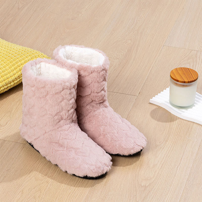 High Top Solid Color Slipper Socks - Pink - EU38-40(US5-7) - image 9