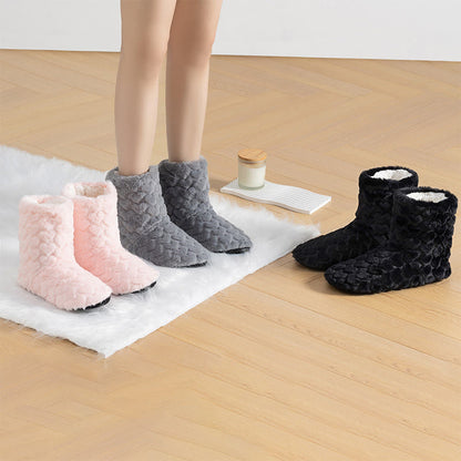 High Top Solid Color Slipper Socks - image 2