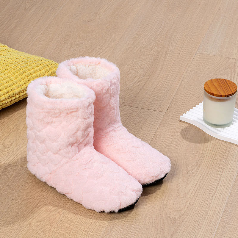 High Top Solid Color Slipper Socks - Light Pink - EU38-40(US5-7) - image 6