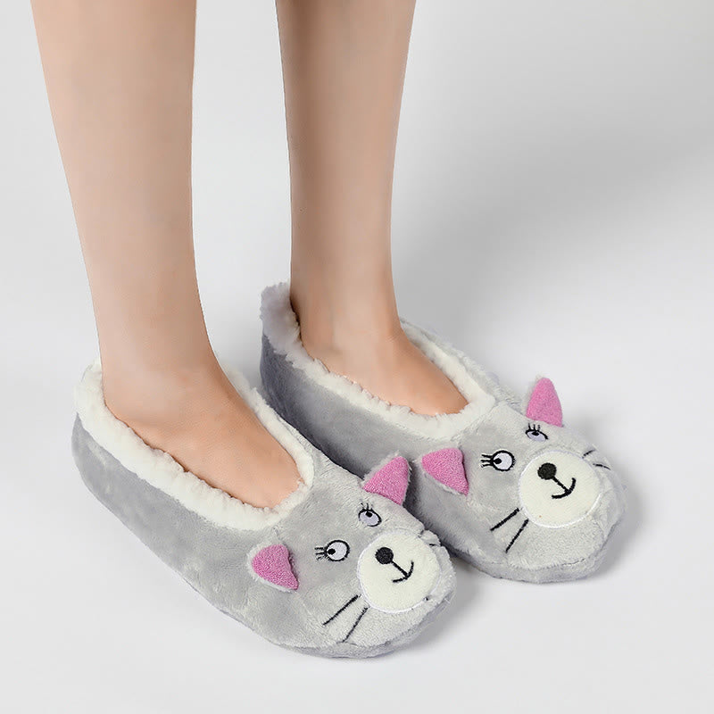 Panda Rabbit Cat Deer Slipper Socks - image 1