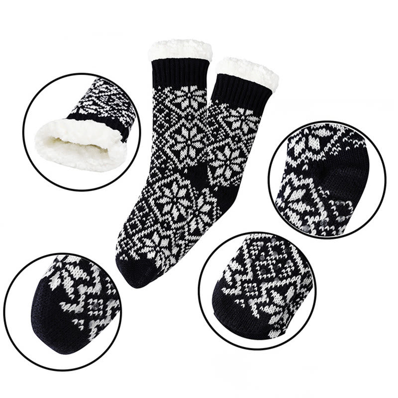 Christmas Snowflakes Slipper Socks - image 5
