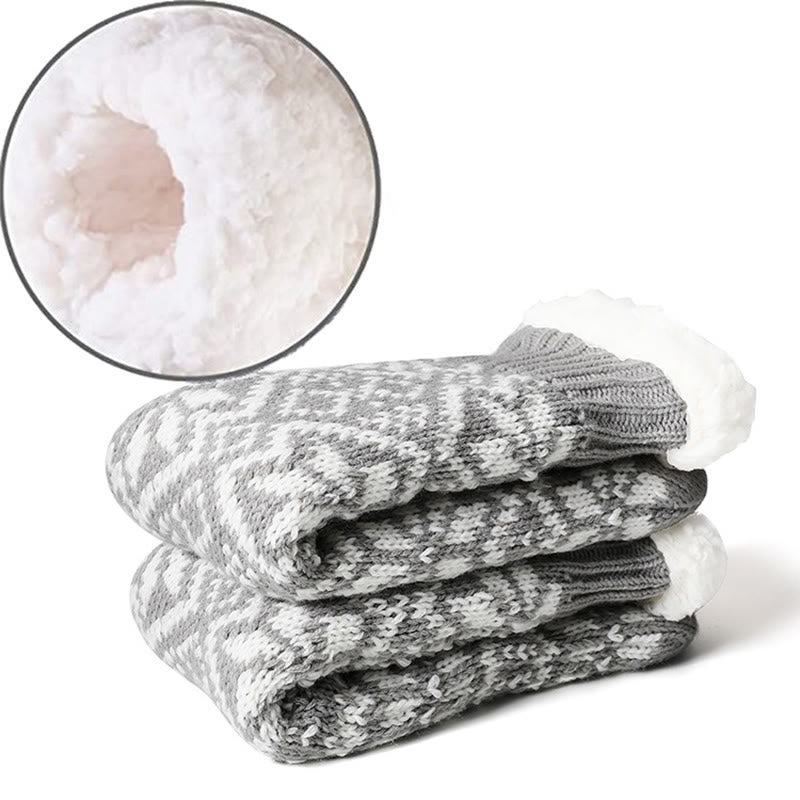 Christmas Snowflakes Slipper Socks - image 7