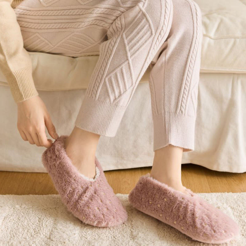 Plus Size Stamping Dots Slipper Socks - image 4