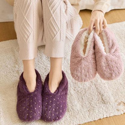 Plus Size Stamping Dots Slipper Socks - image 0