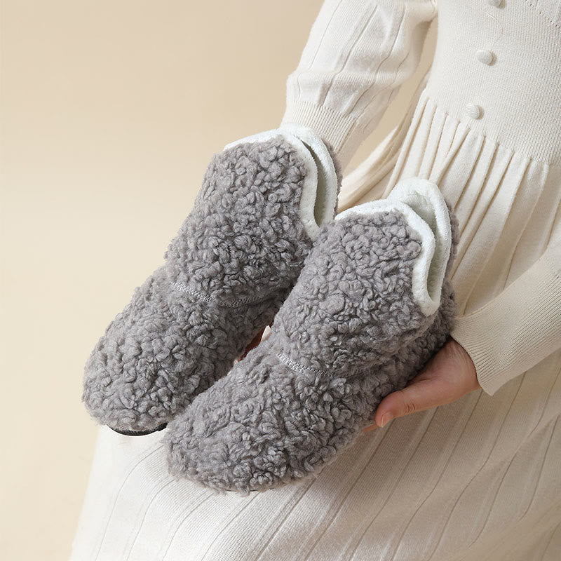 Plus Size Cozy Home Slippers - Grey - EU44-45(US9-10) - image 6