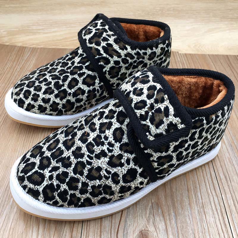 Plus Size Flower Plant Leopard Print Slippers - image 4