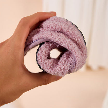 Plus Size Solid Color Velcro Slippers - image 8