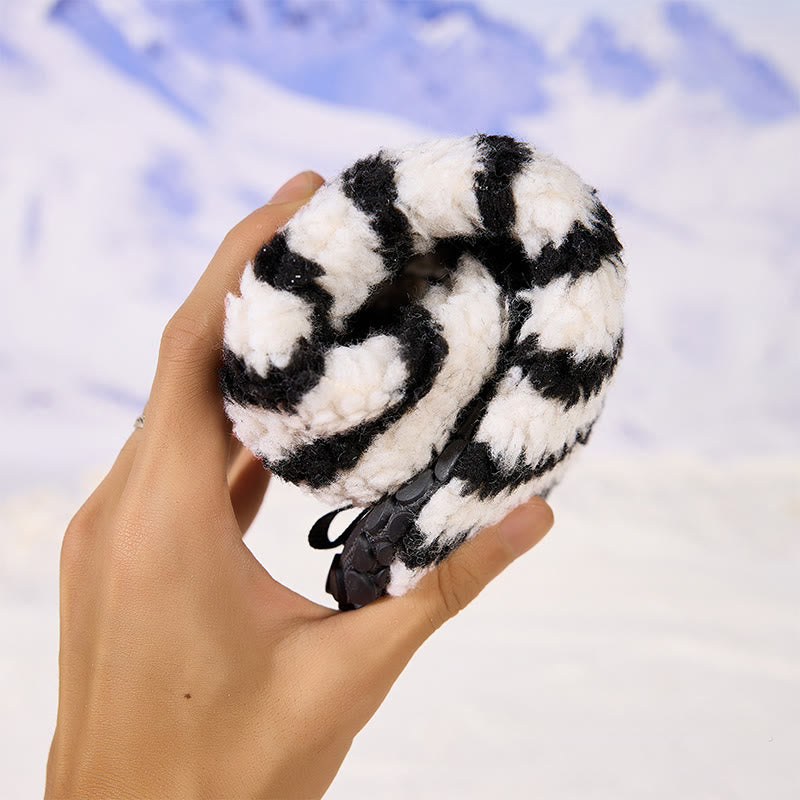 Plus Size Velcro Stripe Slippers - image 6