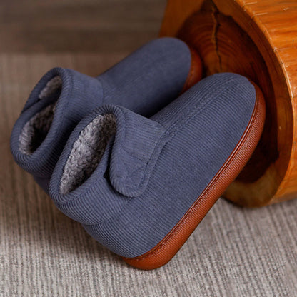 Plus Size Fleece Lined Velcro Slippers - image 13