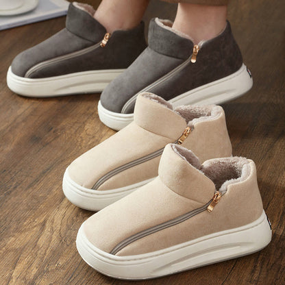 Plus Size Wide Zippper Slippers - image 2