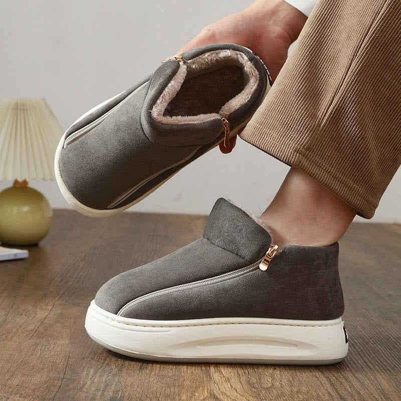 Plus Size Wide Zippper Slippers - image 1