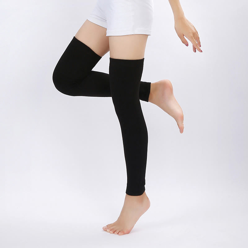 Plus Size Flexible Soft Thigh Sleeves - Black - XL - image 0
