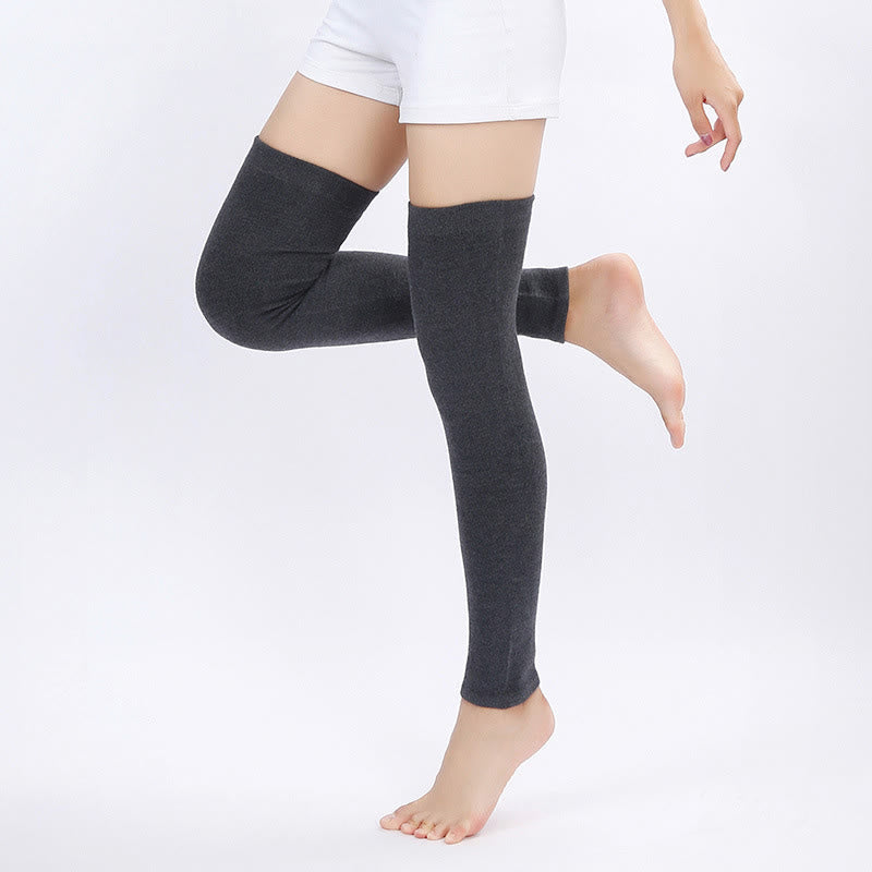 Plus Size Flexible Soft Thigh Sleeves - Dark Grey - XL - image 1