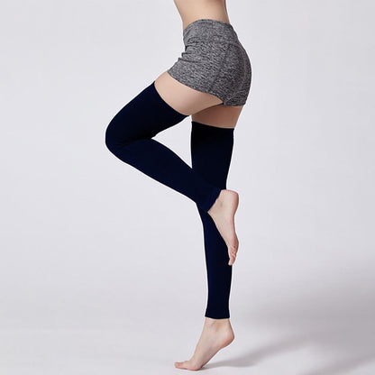 Plusock Solid Color Long Thigh Sleeves - image 1