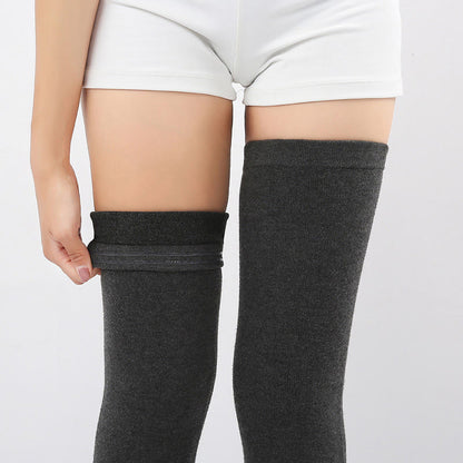 Plus Size Solid Color Long Thigh Sleeves - image 10