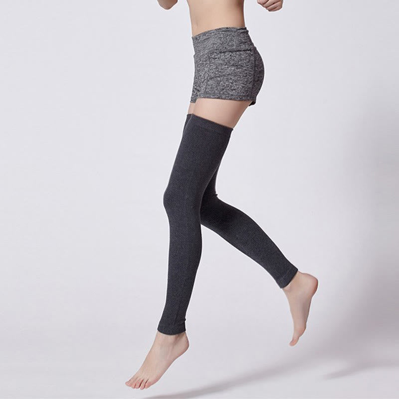 Plusock Solid Color Long Thigh Sleeves - image 2