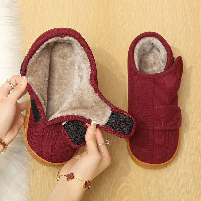 Plus Size Velcro Loose Slippers - image 1
