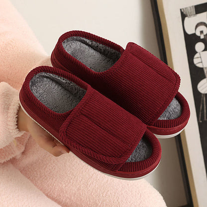 Plus Size Durable Sole Slippers - Red - EU48-49(US12.5-13) - image 17