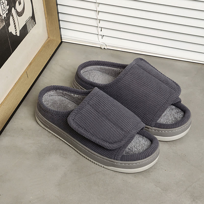 Plus Size Durable Sole Slippers - Grey - EU48-49(US12.5-13) - image 15