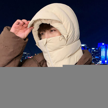 Winter Fleece Lined Hooded Scarf - image 0