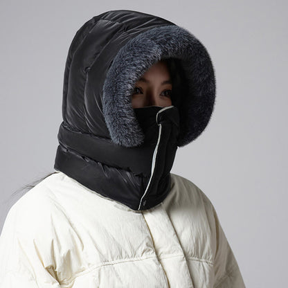 Solid Color Hooded Scarf - image 9