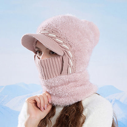 Warm Fleece Trapper Cap Hooded Scarf - image 4