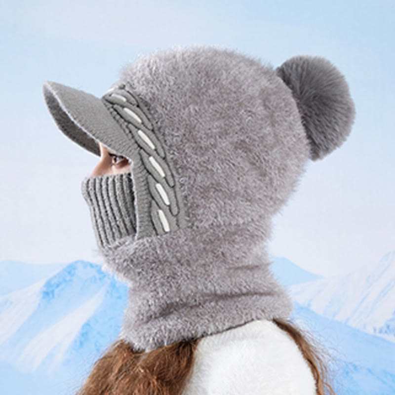 Warm Fleece Trapper Cap Hooded Scarf - image 6