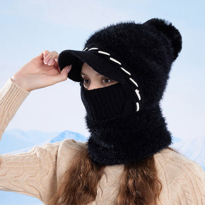 Warm Fleece Trapper Cap Hooded Scarf - image 2