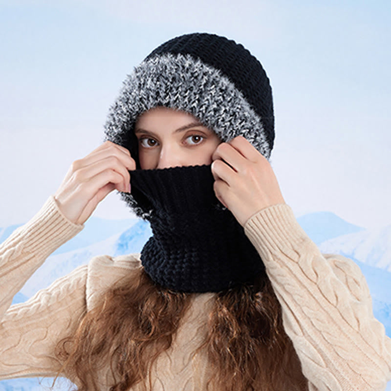 Stand Up Face Cover Hooded Scarf - image 9