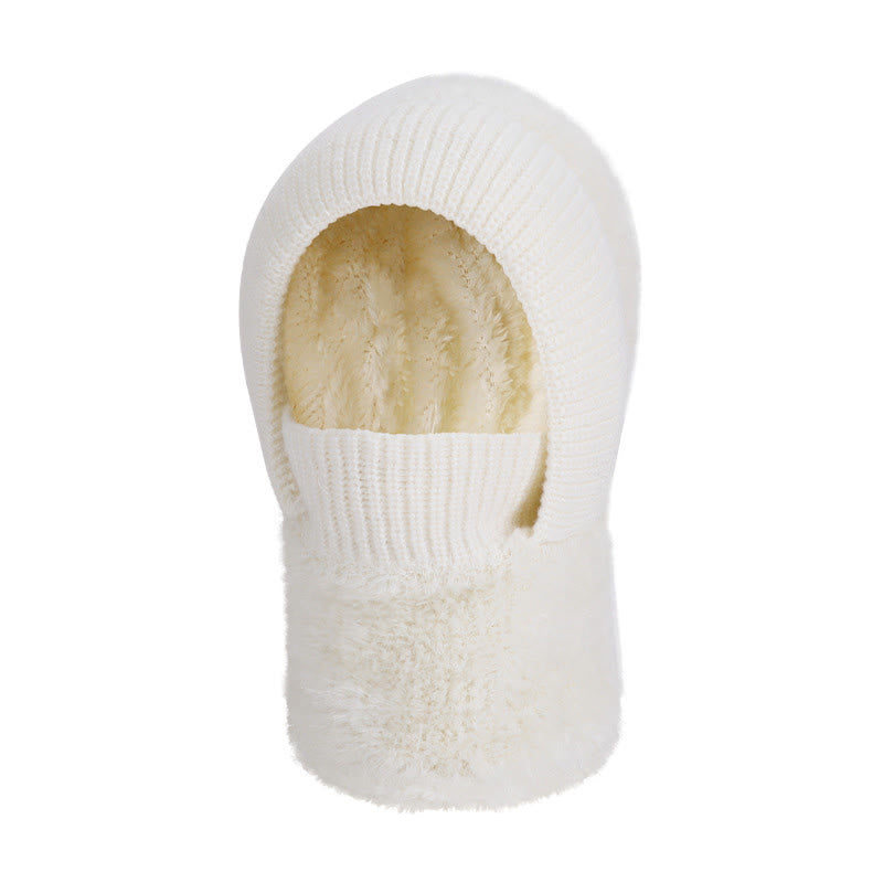 Warm Winter Hooded Scarf - White - One Size - image 10