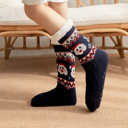 Plus Size Christmas Reindeer Santa Claus Slipper Socks - image 5