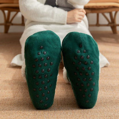 Plus Size Christmas Reindeer Santa Claus Slipper Socks - image 8