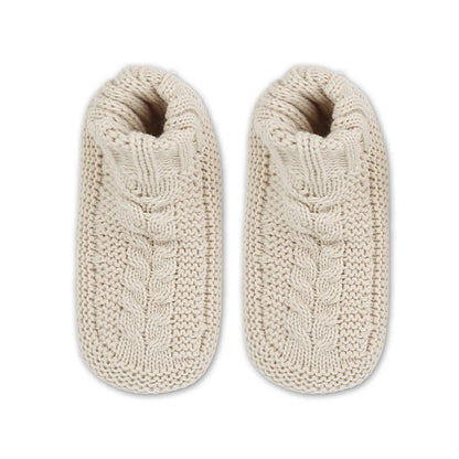 Plus Size Thickened Cozy Home Slipper Socks - Beige - EU36-41(US3-7.5) - image 9