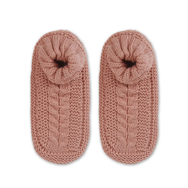 Plus Size Thickened Cozy Home Slipper Socks - Pink - EU36-41(US3-7.5) - image 8