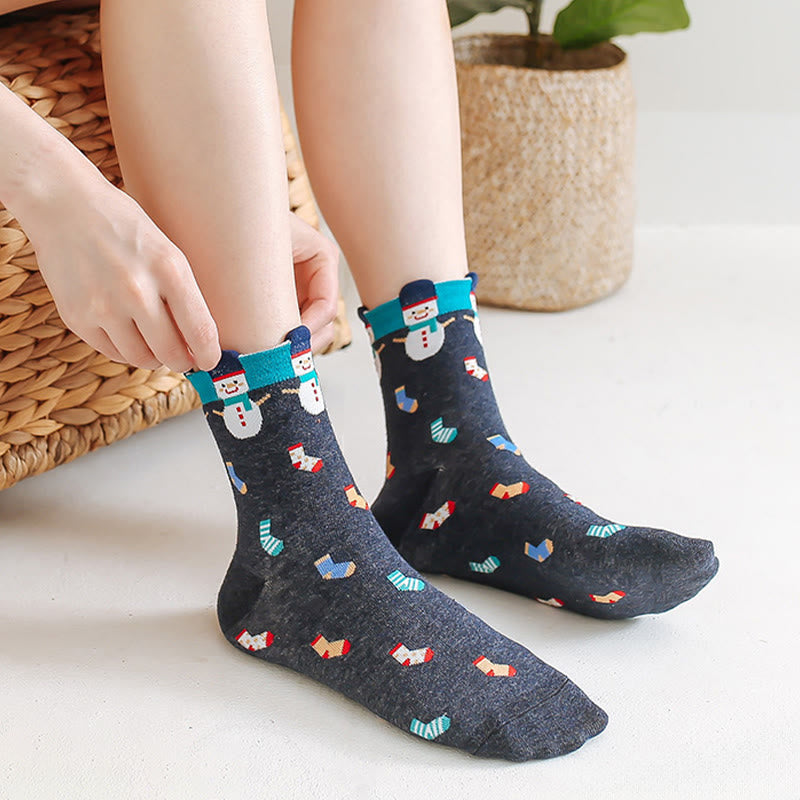 Funny Cartoon Quarter Socks(6 Pairs) - image 4