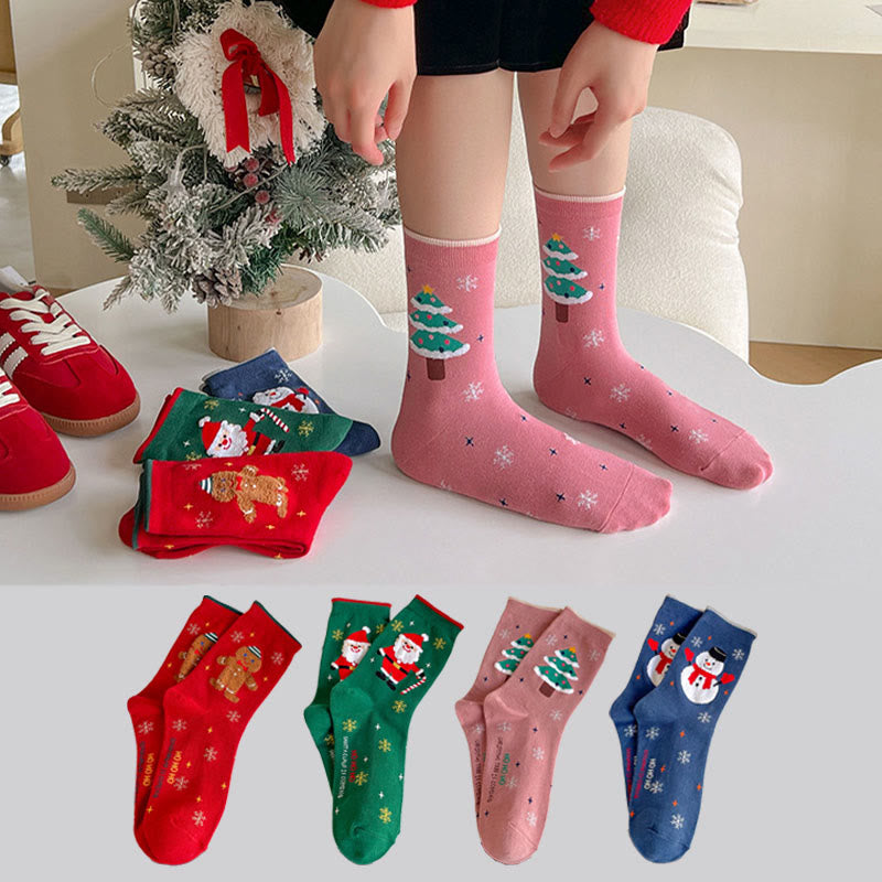 Creative Cartoon Quarter Socks(4 Pairs) - image 0
