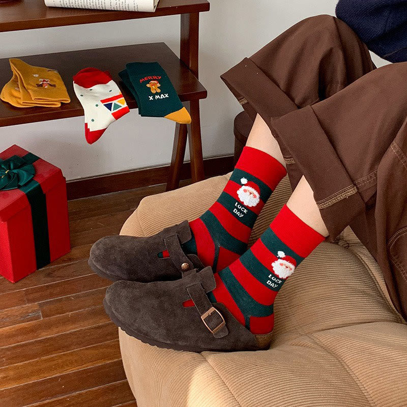 Red Christmas Quarter Socks(4 Pairs) - image 9