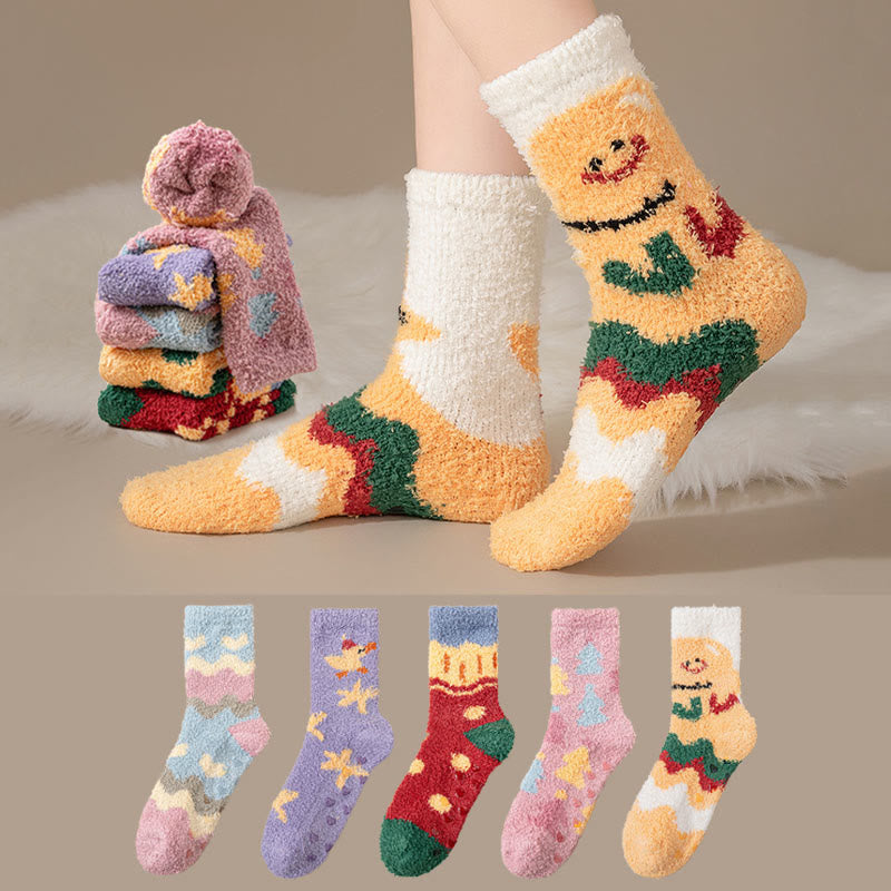 Non Shedding Coral Fleece Slipper Socks - image 0