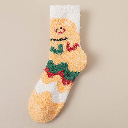 Non Shedding Coral Fleece Slipper Socks - Yellow - EU36-40(US3-7) - image 13